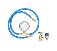 ZMLMAJJ R600A Recharge Kit R134A Recharge Measuring Hose Can Tap Gauge Refrigerant Charging Pipe Air Conditioning Pipes And Connectors