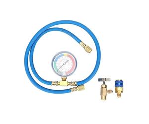 ZMLMAJJ R600A Recharge Kit R134A Recharge Measuring Hose Can Tap Gauge Refrigerant Charging Pipe Air Conditioning Pipes And Connectors