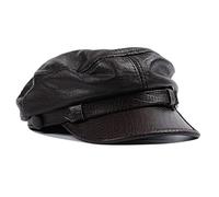 ZMNKH Greek Fisherman Sailor Hat Unisex Newsboy Hat Fiddler Cap Leather Visor Beret Cap