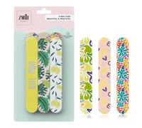 ZMOI Nail Files - Professional Medium Emery Boards for Natural/Acrylic with Double-Sided Medium Fine Grit - 6 Pieces Nail Shapers for Smoothing/Refining Nails (Pack of 1)