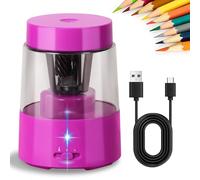 ZMOL Rechargeable Electric Pencil Sharpener, Professional Automatic, Pink