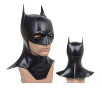 ZMOOPE Batman Riddler Mask PU Leather Cosplay Mask for Men, Unisex Party Prop