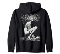 Zmora Slavic Pagan Demon Spirit Folklore Horror Art Zip Hoodie