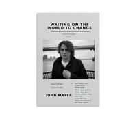 ZMOZXYB John Mayer Great Singer Retro Music Album Cover Canvas Poster Wall Art Decorative Painting Bedroom Painting Posters 16x24inch(40x60cm) Unframe-style