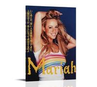ZMOZXYB Mariah Carey Great Singer Retro Music Album Cover Canvas Poster Wall Art Decorative Painting Bedroom Painting Posters 08x12inch(20x30cm) Frame-style