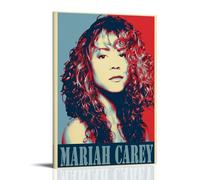 ZMOZXYB Mariah Carey Great Singer Retro Music Album Cover Canvas Poster Wall Art Decorative Painting Bedroom Painting Posters 12x18inch(30x45cm) Frame-style