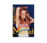 ZMOZXYB Mariah Carey Great Singer Retro Music Album Cover Canvas Poster Wall Art Decorative Painting Bedroom Painting Posters 16x24inch(40x60cm) Unframe-style