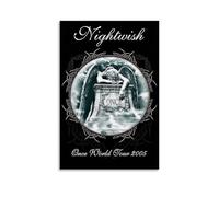 ZMOZXYB Nightwish Great Singer Retro Music Album Cover Canvas Poster Wall Art Decorative Painting Bedroom Painting Posters 12x18inch(30x45cm) Unframe-style