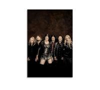 ZMOZXYB Nightwish Great Singer Retro Music Album Cover Canvas Poster Wall Art Decorative Painting Bedroom Painting Posters 20x30inch(50x75cm) Unframe-style