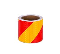 ZMQU Reflective Tape Hazard Caution Visible Trailer Multicolor 3/10/45M(Red Yellow,3 m)