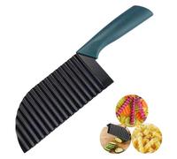 ZMREN Crinkle Cutter, Stainless Steel Wave Knife, Potato Chipper Chip Cutter, Fries Wave Knife, Crinkle Cutter French Cutter for Vegetables, Carrots