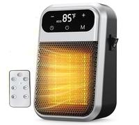 ZMURED Plug in Heater,800W Fan Heaters for Home,2 Mode PTC Ceramic Heaters 1-12H Timer,LED Display and Overheat Protection,Compact for Office Dorm Room