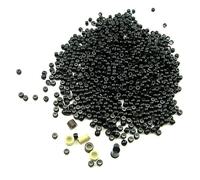 ZMVA Nano Ring Copper Silicone Lined Beads Smallest Micro Tube Ring Links for Nano Tip Hair Extensions 500pcs/jar 1#