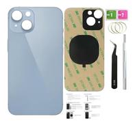 ZMVDJZ 14 Back Glass Replacement for iPhone 14 (Blue, 6.1 Inch) Replacement Back Cover Glass with Pre-Installed Tape +Installation instruction + Repair Tools (Blue)