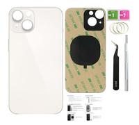 ZMVDJZ 14 Back Glass Replacement for iPhone 14 (Starlight, 6.1 Inch) Replacement Back Cover Glass with Pre-Installed Tape +Installation Instruction + Repair Tools (Starlight)