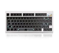 ZMX GMK81 Barebones Keyboard with Screen,75% VIA Programmable Hot Swappable PCB Gasket Mounted Wireless Mechanical Keyboard Kit Tri-Mode BT5.0/2.4G/USB-C Wired Custom RGB Gaming DIY Kit