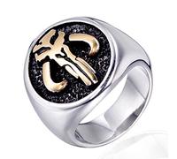 ZMY Home Stainless Steel Ring - Alien Design Jewelry, Metal, No Gemstone