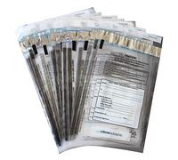 ZMYBCPACK 100 Pack Clear FREEZFraud Deposit Bags, Tamper-Evident Bags, Security Bank Pocket, 9 x 12 Inches