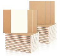 zmybcpack 48 Pack A6 Dot Grid Paper Notebook, Small Dot Grid Journal Notebook, Pocket Dot Grid Subject Notebooks Wire-Bound with Kraft Cover, 30 Sheets / 60 Dot Grid Pages