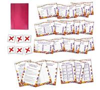 Zmyollo Halloween Friendly Feud Game, Family Friendly Feud Game, Fun Halloween Party Games, Trivia Quiz for Adults Large Group, Family Games Night, Holiday Party Supplies & Activities -A02