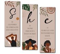Zmyollo Inspirational Wall Decor Sign, 3 Pieces African American Boho Wooden Sign With Rope, Christian Quotes Wall Art Decor For Home Bedroom Living Room, Boho Artwork Gifts For Family Friend -35