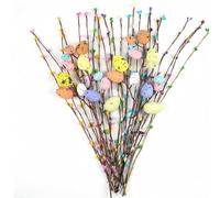 ZMYueda 26 Pcs Artificial Easter Branches, Easter Decorations, Artificial Easter Egg Tree Branches, Spring Floral Stems Decorations for DIY Vase, Easter Table Centrepieces