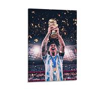 ZNA Qatar 2022 World Cup Lionel Messi Poster Decorative Painting Canvas Wall Posters And Art Picture Print Modern Family Bedroom Decor Posters 08x12inch(20x30cm)