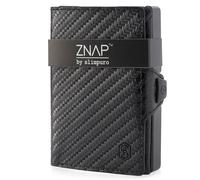 ZNAP Slim Wallet 12 Cards Coin Pocket 8.9 x 1.8 x 6.3 cm (WxHxD) RFID Protection
