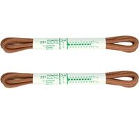 znatoo 60cm Premium Round Laces - Tan 2.5mm - 2 PAIRS - 100% Cotton, Made in Italy
