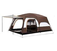 ZNBO Tent Large Multi Room for 8-12 Person Sunproof and Rainproof Camping Overnight Portable Large Family with Storage Pockets Camping,Convenient to carry and easy to build,Brown,M