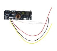 Znchgdtre Bidirectional PD Power Bank Module 6-String Battery Support Black | Battery strings 2-6, minimum 2 strings, max 6 strings, 10A per string, safe soldering before testing.