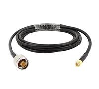 Znchgdtre Cable Connector RG58 Connector Copper Cable 2m Black | RG58 coaxial cable with N to SMA male adapters; copper core, length 2 m, weight 116 g, black color.