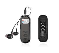 Znchgdtre Car Card Slot Bluetooth Adapter Dual-Speaker Black | Card-slot compatibility with dual-speaker output for clear wireless car audio in a compact black unit.