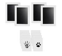 Znchgdtre Footprint Kit PaperPractice Stamp | 4 inkless pads and 8 imprint cards; practice prints on plain paper before final keepsake.