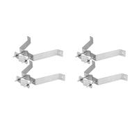 Znchgdtre Wall Mount Heavy-Duty Outdoor Brackets Adjustable 1.5in | Includes 4 heavy-duty outdoor TV antenna brackets with bolts and nuts for secure wall mounting.