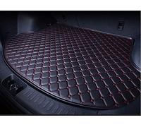 ZNCJY Car Rear Boot Leather-Mat for BMW 3 Series Cabriolet 2007 2008 2009 2010 2011 2012 2013, Cargo Tray Liners Anti-Scratch Anti-Slip Carpets, Trunk Protector Pad Accessories,Black+Red