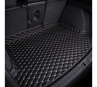 ZNCJY Car Rear Boot Leather-Mat for Genesis GV70 Electric 2021 2022 2023 2024 2025, Cargo Tray Liners Anti-Scratch Anti-Slip Carpets, Trunk Protector Pad Accessories,Black+Beige