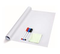 Dry Erase Whiteboard Sticker Wall Decal, Self-Adhesive White Board Peel Stick Paper for School,Office,Home,Kids Drawing with 3 Pen 78.7"x17.7"