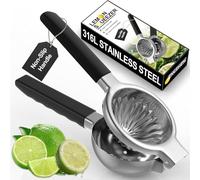 ZNCZHZN Premium Lemon Squeezer, 316L Stainless Steel Lemon Squeezer, Heavy Metal Zero Leaching Citrus Juicer - Baby Food Safe Lime Squeezer, Sturdy and Durable Manual Citrus Juicer