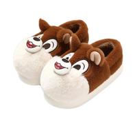 ZNEL Animal Plush Fuzzy House Slippers Memory Foam Funny Cute Fluffy Furry Thick Sole Shoes for Women and Men Indoor Outdoor(36/37 EU, E-Coffee)