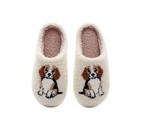 ZNEL Basset Hound Dog Slippers for Women Men Soft Plush Comfy Warm Flat Slides Anti-Slip Winter Fuzzy House Shoes Indoor/Outdoor(38/39 EU, Beagle)