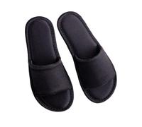 ZNEL Bow Tie Satin Open Toe Slippers for Women Men Quilting Silk Lined Flat Slide Non-slip Sole Elegant House Shoes Sandals Indoor Outdoor(40/41 EU, Black-Style2)