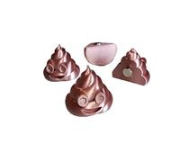 Znet3D Poop Emoji Fridge Magnet - Pack of 4 - Add a Touch of Humor to Your Kitchen! (Silk Brown)
