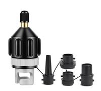 ZNFDOS JCUQGDOO SUP Pump Adapter, Air Pump Converter Multifunction SUP Valve Adapter with 4 Air Valve Nozzles Paddle Board Pump Adapter for Stand Up Boards, Boat, Canoe, Inflator Hose Fitting