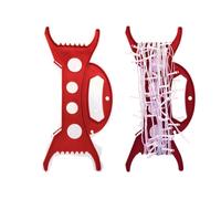 Zngou 2PCS Christmas Lights Storage Holder Red Holiday Light Organizer All Purpose Lights Cord Wind Up Christmas Light Winder String Lights Storage for Tree Lights Garland Beads Extension Cord