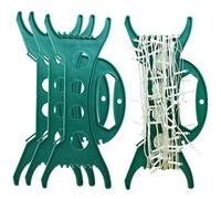 Zngou 4Pcs Christmas Lights Storage Holder Green Holiday Light Organizer All Purpose Lights Cord Wind Up Christmas Light Winder String Lights Storage for Tree Lights Garland Beads Extension Cord