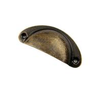 ZNJAMN 20PCS Retro Metal Kitchen Drawer Cabinet Door Handle Furniture Knobs Handware Cupboard Antique Brass Shell Pull Handles for Doors(Color 1)