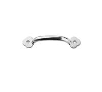 ZNJAMN 2pcs Vintage Knobs Drawer Pulls Antique Zinc Alloy Cabinet Handles Bronze Door Handles Furniture Handles for Doors(102mm-Silver)