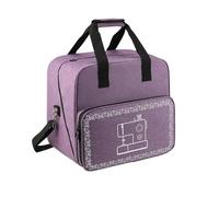 ZNJAMN Practical Sewing Machine Handbag Crochet Kits Travel Carrying Case Tote Bag Oxford Cloth Large Capacity Crochet Kit Storage Bag(B Purple)