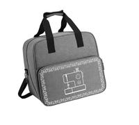 ZNJAMN Practical Sewing Machine Handbag Crochet Kits Travel Carrying Case Tote Bag Oxford Cloth Large Capacity Crochet Kit Storage Bag(B Gray)